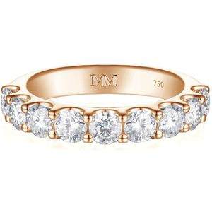 Evertina - 18k Roségouden Moissanite Eternity Ring - 0.3 karaat.