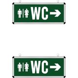 LED Noodverlichting 2 Pack - Rabonta WC - Hangend - 3W