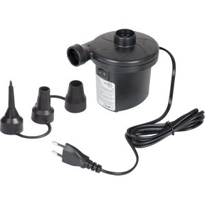 IBBO® - Elektrische Pomp - 230 Volt - Luchtpomp - elektrisch - 220v / 12v - 3 Adapter Plugs - Zwart - 450 Liter/min
