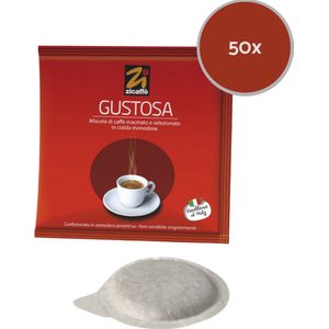 Zicaffè Gustosa - 50 ESE Koffiepads 44mm - Siciliaanse topkwaliteits koffie - Espresso koffie uit Italië - Voor espresso, ristretto, cappuccino, robu
