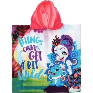 Disney Enchantimals Badponcho met capuchon – 100% Katoen - 50 x 100 cm