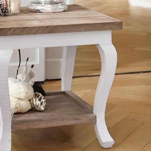 LOBERON Salontafel Riverside bruin/antiekwit