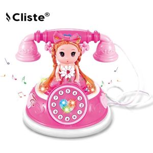 Prinsessen Baby Telefoon Met Licht en Muziek Speelgoed Telefoon - Elektronisch leren smartphone speelgoed - Cadeau voor kinderen Peuters 6+ maanden - Baby Speelgoed Telefoon