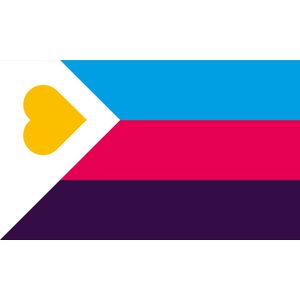 Polyamorie Pride vlag 100x150cm