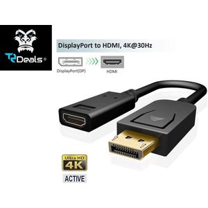 TR Deals 4K actieve displayPort naar HDMI vrouwelijke converter kabel