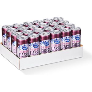 Hero Cassis Frisdrank Blikjes - The Original - Gemaakt van zwarte bessen - Volle ronde smaak - Handige tray - 24 x 250ml