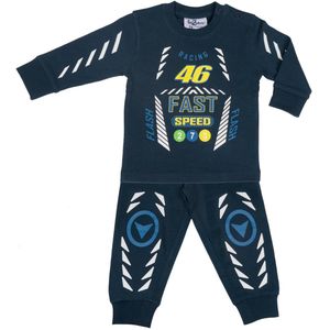 Fun2Wear - racing - kinder - tiener - pyjama - donkerblauw - maat 140
