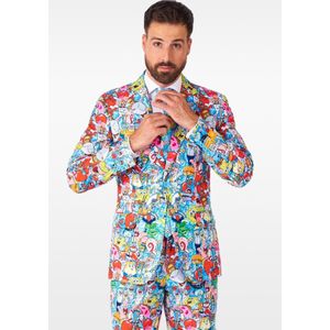 OppoSuits SpongeBob™ Frenzy - Heren Carnaval Kostuum - Nickelodeon Spongebob Bikinibroek Outfit - Meerkleurig - Maat: EU 58