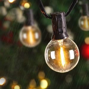 LED Buiten Lichtslinger 12M 30 G45 IP65 Tuinverlichting Warm Wit Voor Decoratie