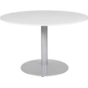 Vergadertafel - Linesto 120 rond grijs - alu frame