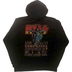 Kiss - Cobo Arena '76 Hoodie/trui - Eco - L - Zwart