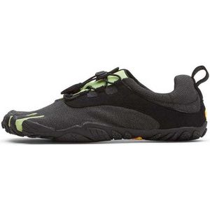 VIBRAM FIVEFINGERS V-Run Retro Hardloopschoenen - Black / Green / Black - Dames - EU 38