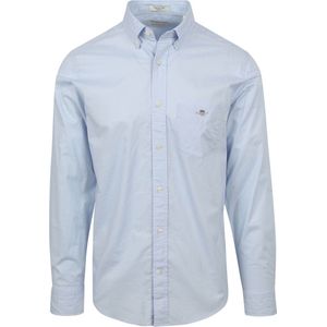 GANT Regular Fit Overhemd met Logo en Borduursels Light Blue