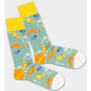 Dilly Socks Lazy Kitty Sock maat 41-46