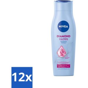 Nivea - Shampoo - Diamond Gloss - 250 ml - Voordeelverpakking - 12 stuks