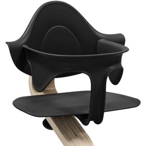 Stokke Nomi Babyset, Zwart - Biedt zij- en rugsteun terwijl de baby leert zitten - Compatibel met alle Nomi-stoelen