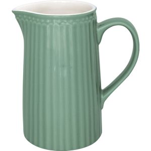 GreenGate Schenkkan / Waterkan Alice dusty groen (1 Liter) H 17.6 cm