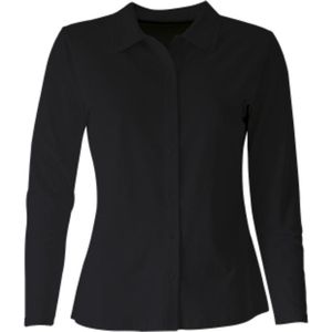 MOOI! Company - Basis blouse  - Polo - Blouse model Esmee - Kleur Zwart - L