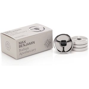 Max Benjamin - Autoparfum houder met 4 vullingen - giftset Italian Apothecary