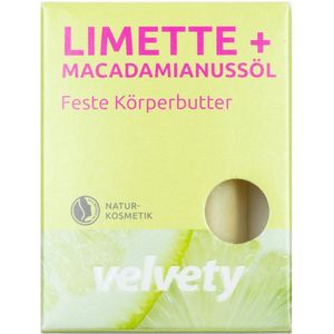 Velvety Body Butter Bar - Lime - Macadamia Nut Oil - Zero Waste - Shea Butter - Co2-Neutral - Diervriendelijk