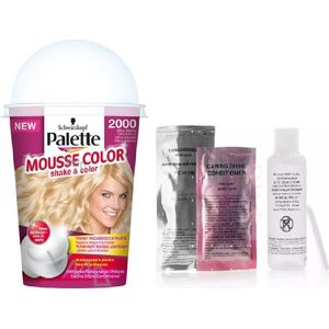Schwarzkopf Palette Mousse Color 2000 Ultra Blond - Blond - Permanent Haarverf