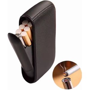 Luxe Kunststof sigarettenkoker - Met ingebouwde aansteker - USB - 10 sigaretten