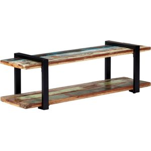 vidaXL Tv-meubel Industriële Stijl - 130x40x40 cm - Massief gerecycled hout en gepoedercoat ijzer - Kast