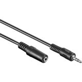 3,5mm Jack stereo audio verlengkabel / zwart - 10 meter