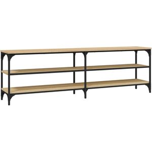 vidaXL Tv-meubel 160 cm - Sonoma Eikenhout TV-meubel - Industriële Stijl - Houten Tv-tafel - Salonmeubilair - Bruine Tv-bank