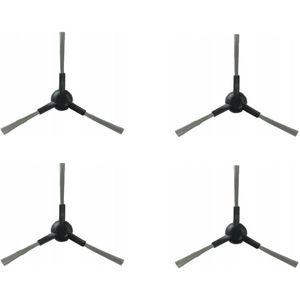 4 x Zijborstel compatibel met Dreame X30 Ultra/L10s Pro Ultra Heat/L10s Ultra Gen 2/Mova S10/E30 Ultra - Hoogwaardige vervanging