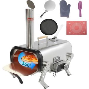 Buitenpizzaoven met 360° automatische rotatie voor de ultieme barbecue-ervaring