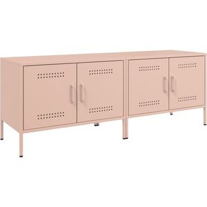 vidaXL - Tv-meubelen - 2 - st - 68x39x50,5 - cm - staal - roze