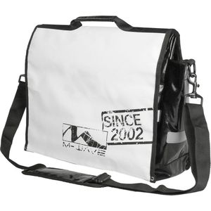 M-wave Schoudertas Messenger 25 Liter Pvc Wit/zwart