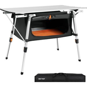 Opvouwbare Campingtafel - Draagbare Hoogte Verstelbare Picknicktafel met Opbergtas - Perfect voor Strand en Kamperen