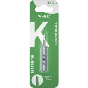 Qianli Bumblebee -K 0,4+mm Universal Soldering Tip - Soldering en accessoires - 4 mm - Cartridge Type K - Cartridge solderen