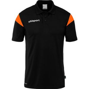 Uhlsport Squad 27 Polo Heren - Zwart / Oranje | Maat: 4XL