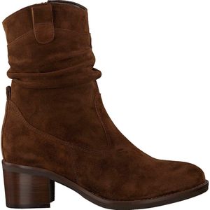 Gabor 670.2 Enkellaarsjes - Enkelboots met rits - Dames - Cognac - Maat 38