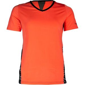Papillon Sportshirt Dames Polyester/elastaan Oranje/zwart Maat S