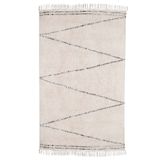 Vloerkleed Beige - Laagpolig - 125x180cm - Rechthoekig - Kabah - Giga Meubel