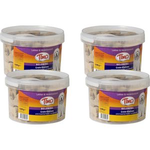 Timo Koekjes Grote Kluiven Emmer - Hondensnacks - 4 x Gevogelte Vlees 1.2 kg