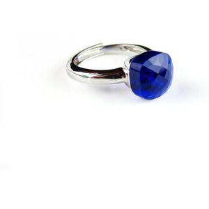 Ring in zilver model pomellato kobalt blauwe steen