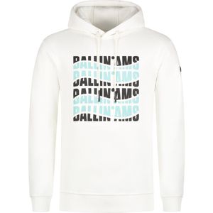 Ballin Amsterdam - Heren Regular fit Sweaters Hoodie LS - Off White - Maat S