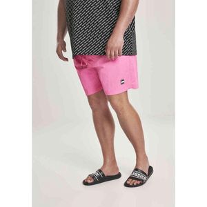 Urban Classics Badehose Block Swim Shorts Neonpink-3XL