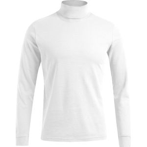 Wit t-shirt met col lange mouwen merk Promodoro maat XL