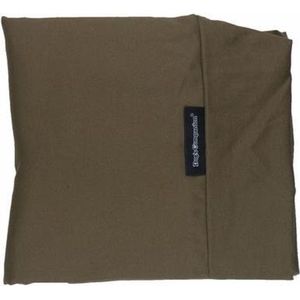 Dog's Companion Hoes Hondenkussen / Hondenbed - XL - 140 x 95 cm - Taupe/Bruin Canvas/Katoen