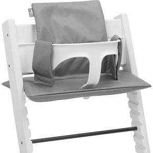 Jollein - Stoelverkleiner Meegroei (Storm Grey) - Polyester - Stoelverkleiner Voor Kinderstoel, Baby - 45x27cm