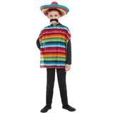 SMIFFY'S - Mexicaanse sombrero en poncho voor kinderen