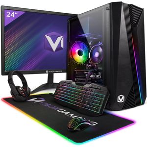 Vibox V-52 Game PC - 24"" Scherm Pakket - AMD Ryzen 5 4500 Processor 4.1GHz - Nvidia GTX 1660 Super 6GB - 16GB RAM - 1TB SSD - Windows 11 - WiFi