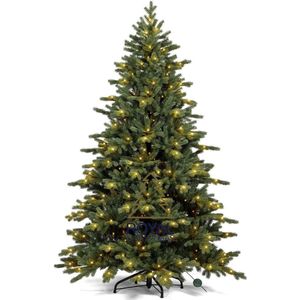 Royal Christmas - Kunstkerstboom - Spitsbergen - 150 cm - met 200 LED Lampjes - 625 Takken - Groen