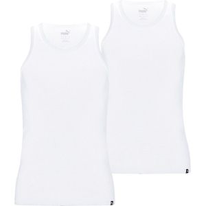 PUMA Basic Tank Top 2-Pack Heren - Wit - Maat S